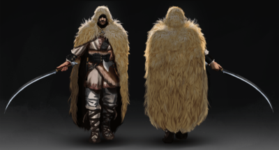 Florin Emil Pop - Romanian themed male assasin with woolen cloak-min